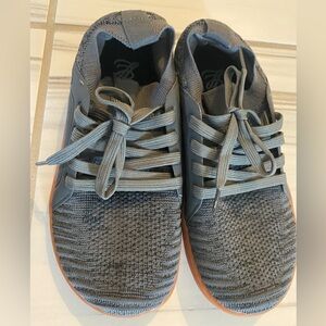 Men's Knit Wide Barefoot Sneakers Comfortable Fashion Lace-Up Flat Shoes